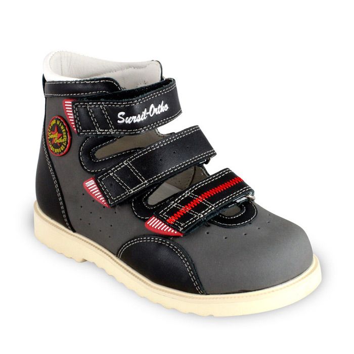 Сандали ортопедические Сурсил-Орто для мальчиков 14-134 черный/серый