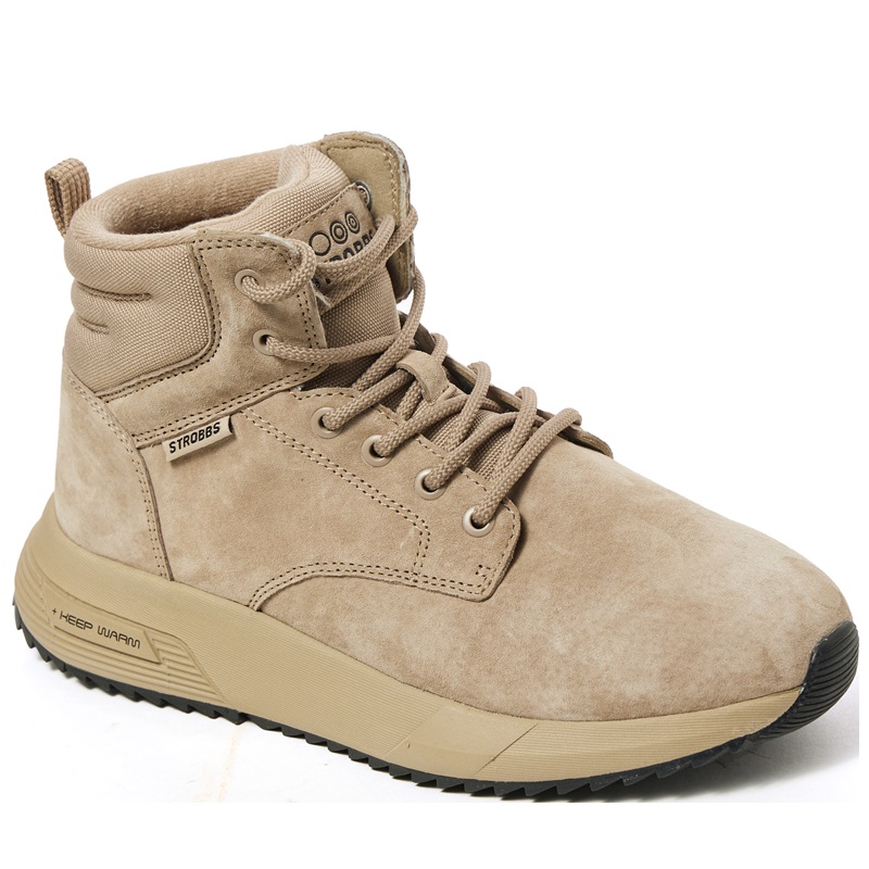 Кроссовки Strobbs с мехом женские F8468-25 бежевые