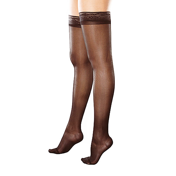 Чулки компрессионные VENOTEKS прозрачные ажурный верх 1 класс арт.4