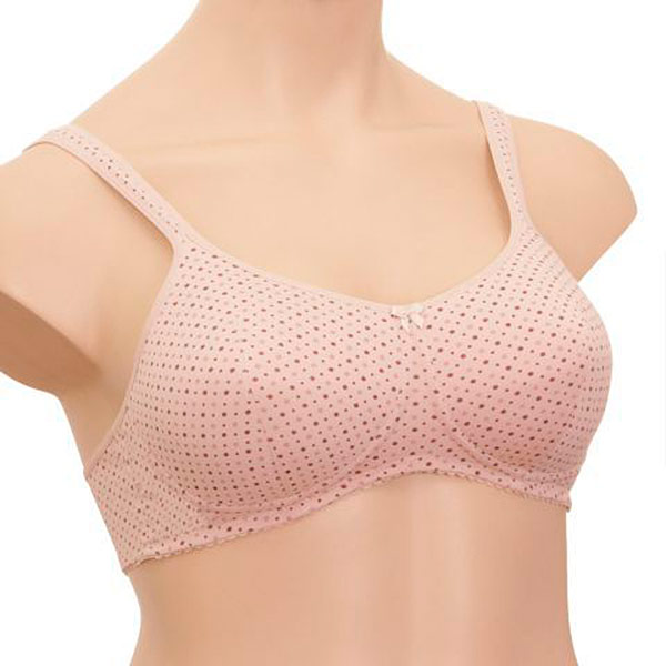 Бюстгальтер Valeria для фиксации экзопротезов ЛФ0907-1 П135 горошки на пионе