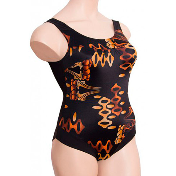 Купальник Valeria для фиксации экзопротеза К0792-2Ч П162 черный/коричневый