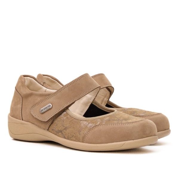 Туфли Dr. Spektor женские 2437757 бежево-серый/кэмел.