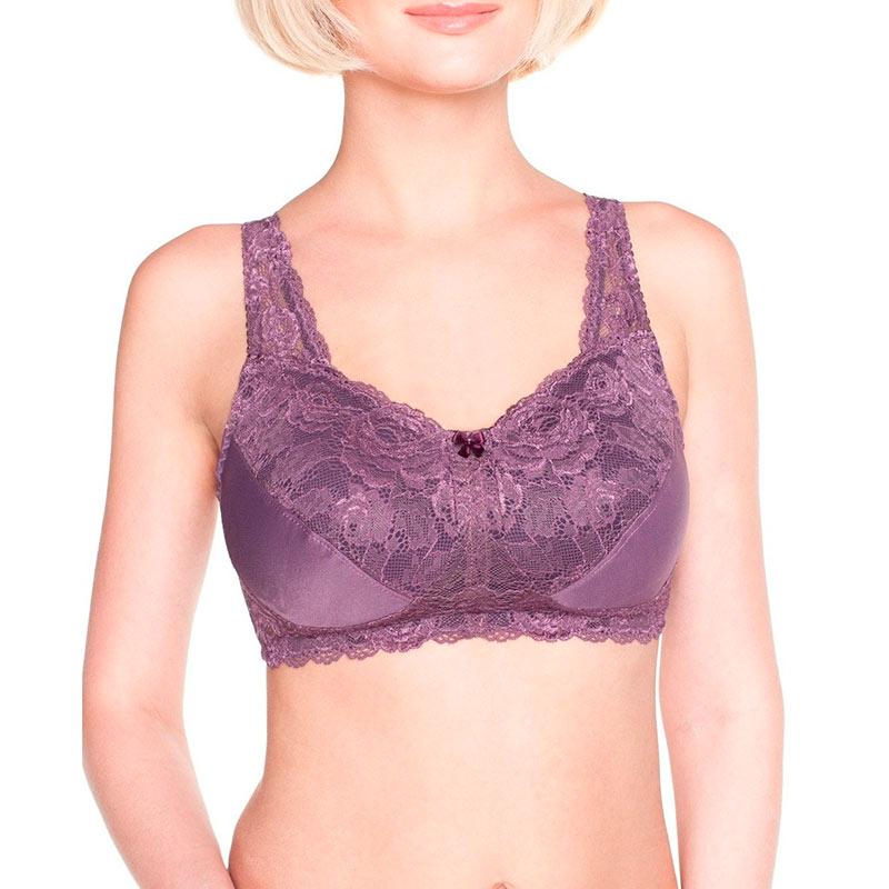 Бюстгальтер Camelia для фиксации экзопротеза 0781У черничный