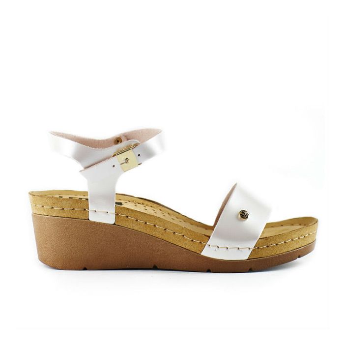 Сандали LEON женские арт.1015 перламутровые