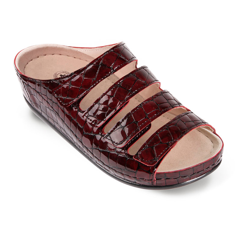 Сабо Luomma повседневные женские LM-503N.042 бордовый лак