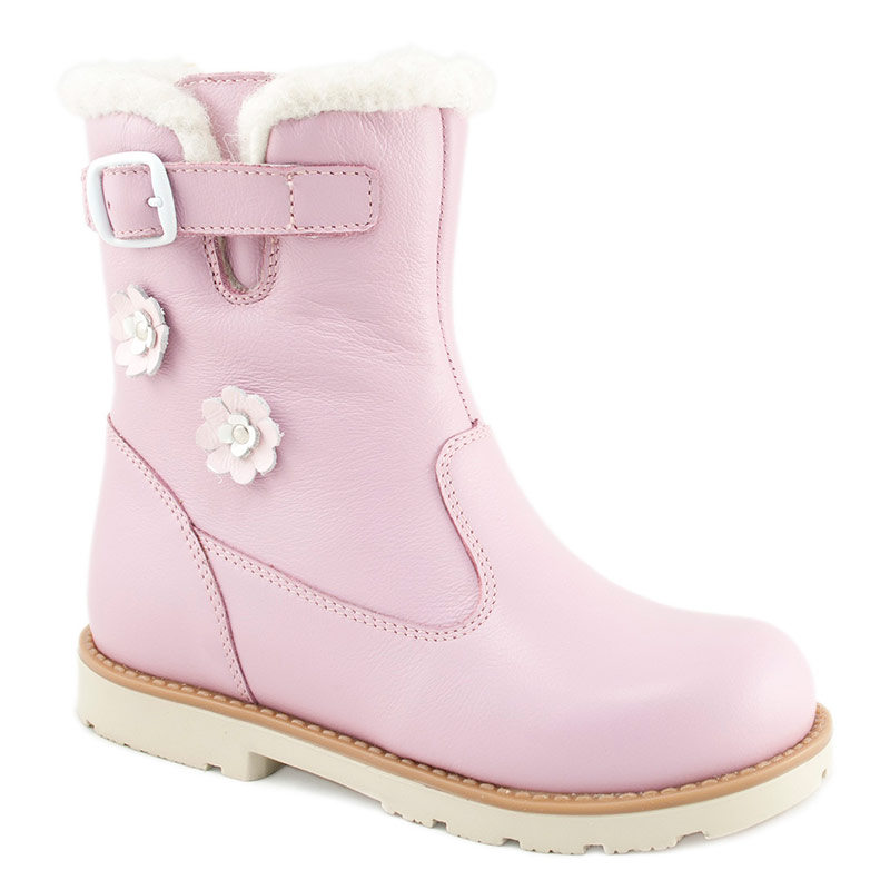 Сапожки Мега Ортопедик утепленные для девочек 454 24 розовые