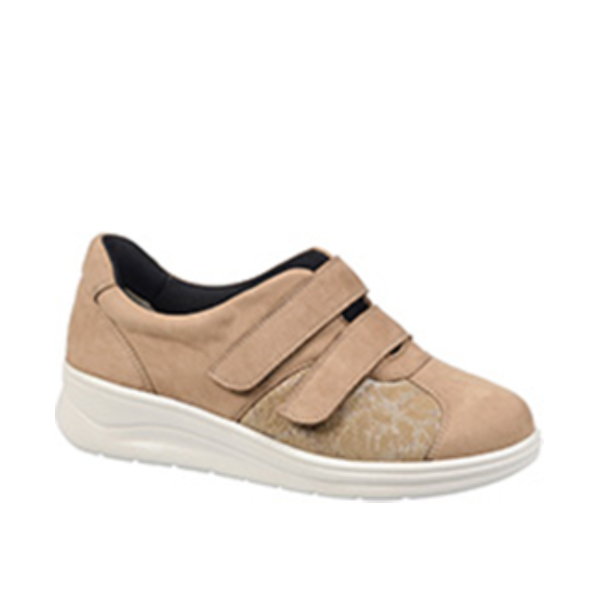 Полуботинки Dr. Spektor женские 2437722 бежево-серый/кэмел