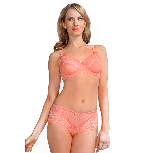 Бюстгальтер на косточках AMOENA для фиксации экзопротезов Karla WB арт.0428 персиковый