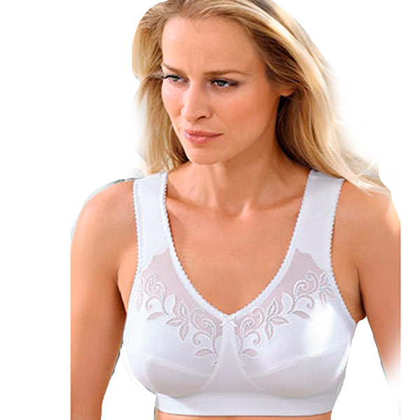 Бюстгальтер без косточек AMOENA для фиксации экзопротезов Marisa SB арт.0767 белый