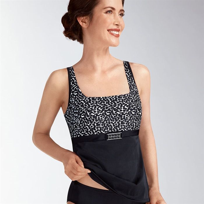 Купальник-топ Amoena Morena TA арт.70753 черный/белый