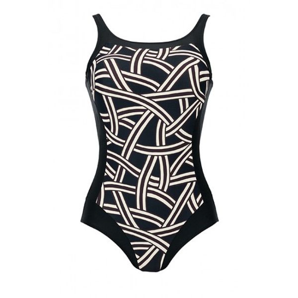 Купальник Anita 6367 716 черный/полосы