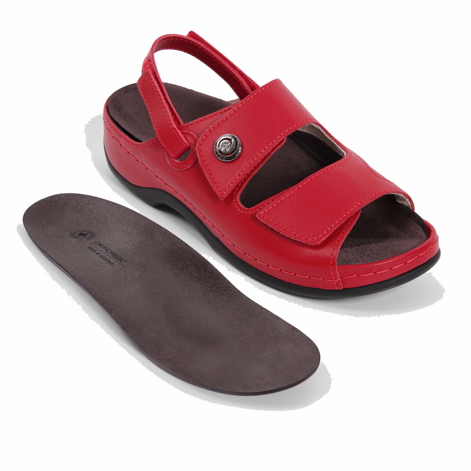 Сандали Luomma повседневные женские LM-701.017R красные