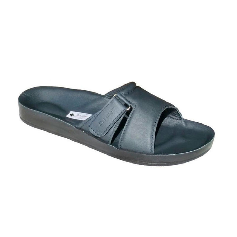 Тапочки домашние Др.Луиджи из кожи женские PU-02-20-KS синие