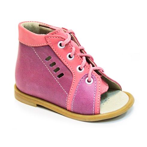 Сандали Тотто на первые шаги для мальчиков 02 87-021 розовый/сиреневый
