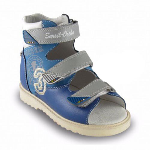 Сандали ортопедические Сурсил-Орто для мальчиков 15-252М голубой/белый/серый