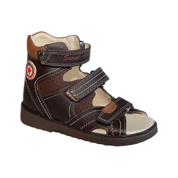 Сандали ортопедические Сурсил-Орто для мальчиков 13-117 коричневый