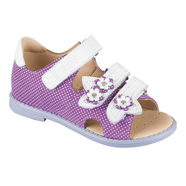 Сандали ортопедические Твики для девочек TW-135 фиолетовый/белый