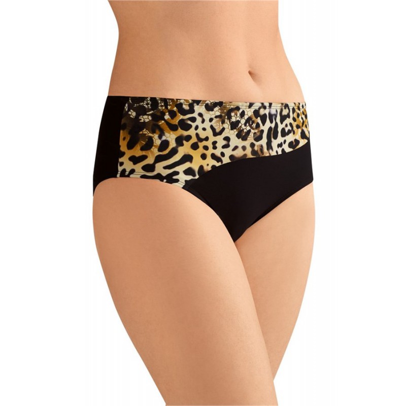 Купальник-трусики Amoena Nauru HW Brf 71142 леопард/черный