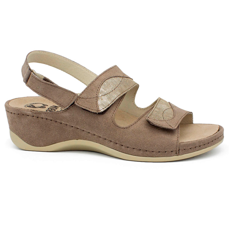 Сандали Mubb женские 784.2 кофейный/золотой.