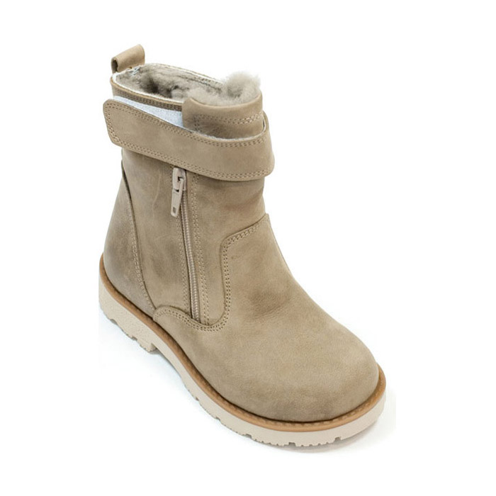 Сапожки Мега Ортопедик зимние натуральный мех для мальчиков 501-26 хаки