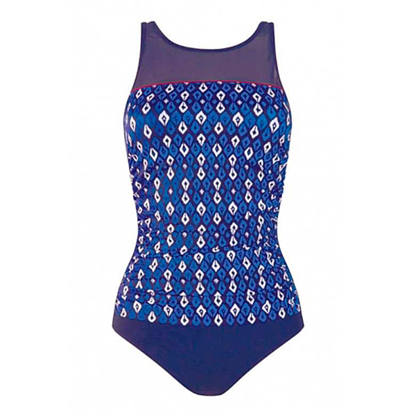 Купальник Amoena Morocco HB 71279 темно-синий/красный.