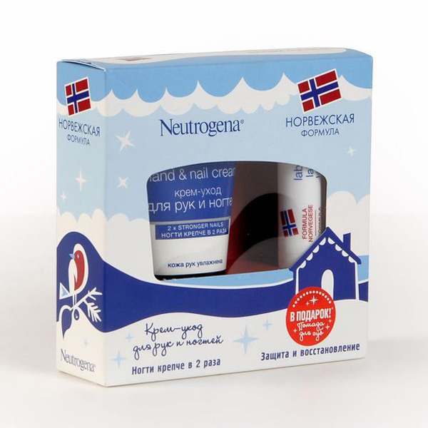 Neutrogena ПН Крем-уход для рук и ногтей 75мл + бальзам-помада 4,8г