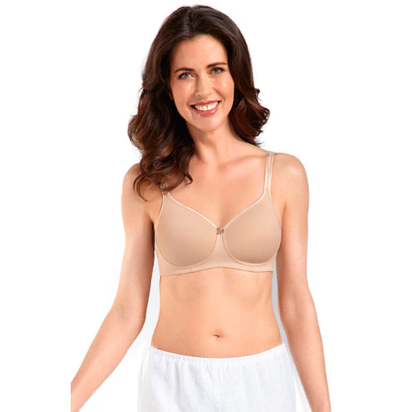 Бюстгальтер без косточек Amoena для фиксации экзопротеза Mara SB 1150 светло-бежевый
