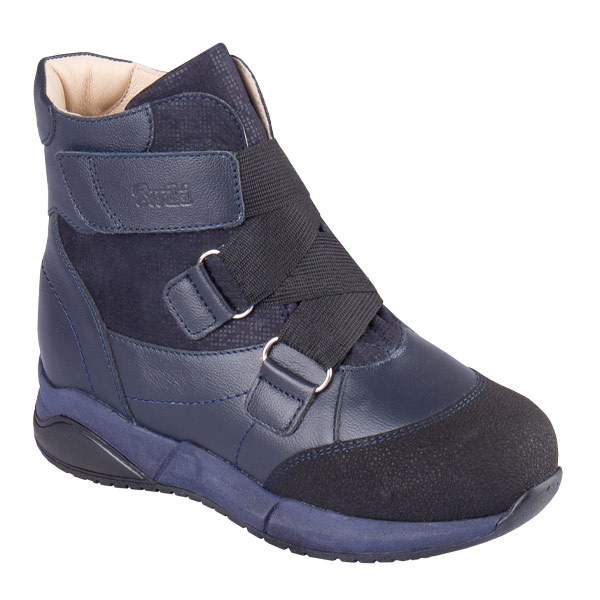 Ботинки ортопедические Твики с шерстью для мальчиков TW-572 синий комбинированный