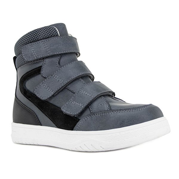 Ботинки ортопедические Ортобум утепленнные для мальчиков 81054-02 дымчатые.