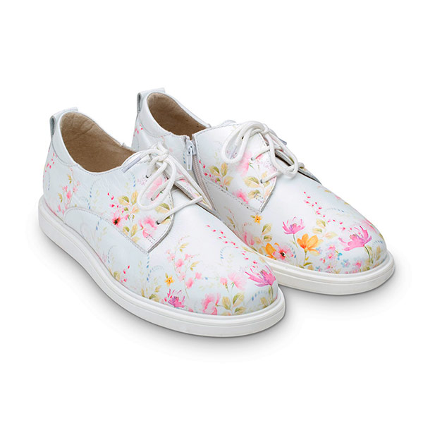 Полуботинки Тапибу для девочек FT-24001.16-OL03O.01 степ/белый