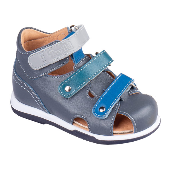 Сандали ортопедические Твики для мальчиков TW-233 серые комбинированные