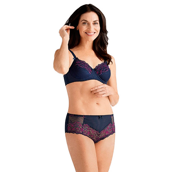 Бюстгальтер на косточках Amoena для фиксации экзопротеза Karla WB 1266 темно-синий