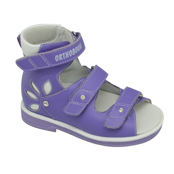 Сандали ортопедические Ортобум для девочек 71497-1 сиреневые