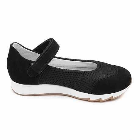 Туфли Тапибу для девочек FT-25017.21-OL01O.01 черные. Изображение 2 из 4