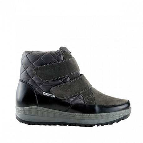 Полусапоги Dr. Spektor с шерстью женские Ш0416-В/ПЛ серый глянец. Изображение 2 из 4