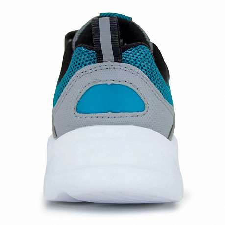 Кроссовки ортопедические Ортобум для мальчиков 32223-21 черный/серый/бирюзовый со светодиодами. Изображение 6 из 6