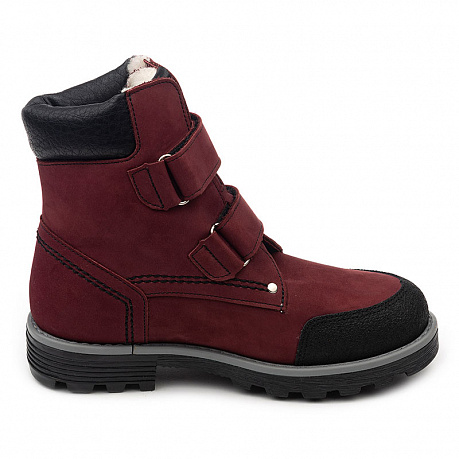 Ботинки Тапибу зимние с шерстью для девочек FT-23013.18-WL06O.01 бордовые. Изображение 2 из 2