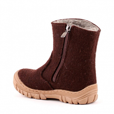 Валенки Фома шерсть для мальчиков 16923 коричневые. Изображение 2 из 2