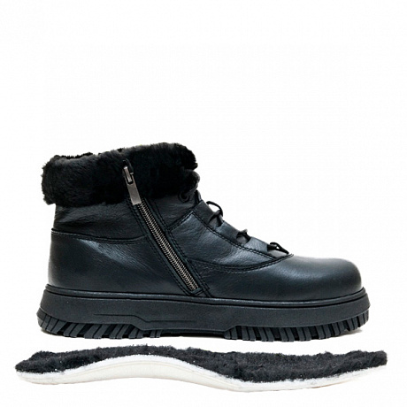 Полусапоги Orto-Care с мехом женские FW-56-25-22/2KM черные. Изображение 3 из 4