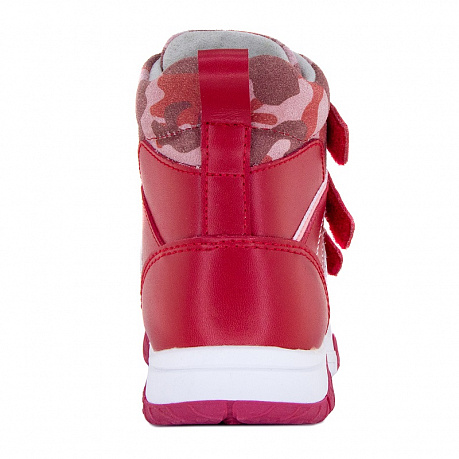 Ботинки ортопедические Ортобум утепленные для девочек 87054-02 ярко-алый/серый. Изображение 3 из 5