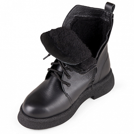 Полусапоги ортопедические Dr Thomas с шерстью женские DTD-610-3 черные. Изображение 6 из 6