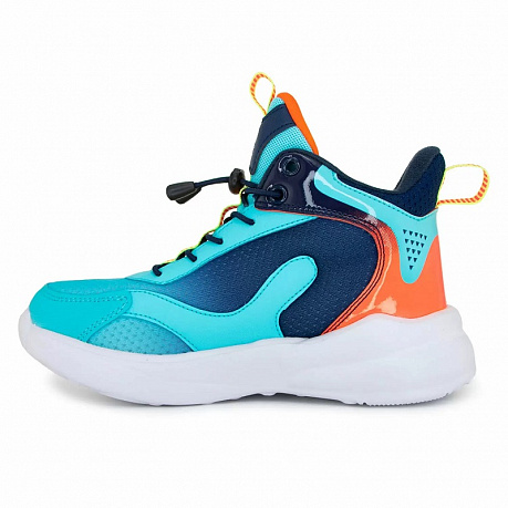Кроссовки ортопедические Ортобум для мальчиков 30247-18 ярко-бирюзовый/мультиколор. Изображение 2 из 6