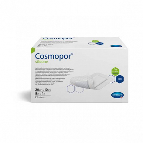 Повязка впитывающая Cosmopor silicone с контактным слоем из силикона 25 шт.. Изображение 3 из 3