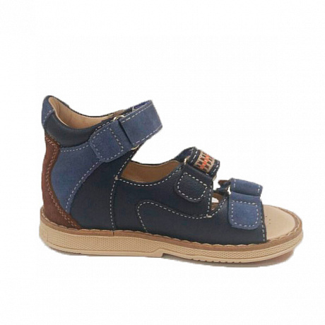 Сандали ортопедические Твики для мальчиков TW-128 4 синий/коричневый. Изображение 2 из 2