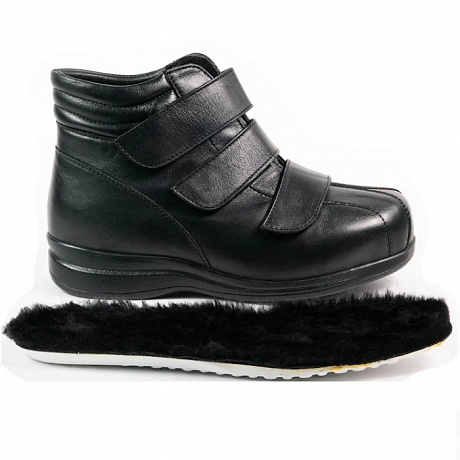 Полусапоги Dr. Spektor с шерстью женские Ш0112-К/Ш черные. Изображение 5 из 6