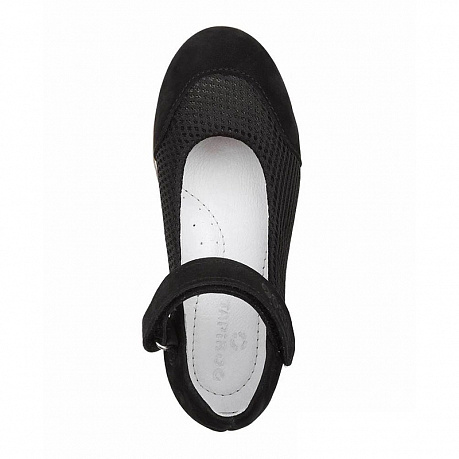 Туфли Тапибу для девочек FT-25017.21-OL01O.01 черные. Изображение 3 из 4