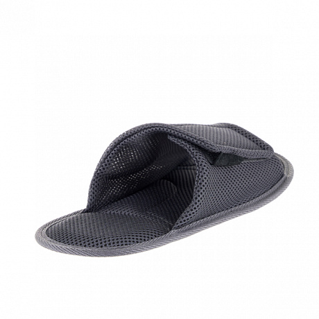 Тапочки Ortonik из текстиля TM-13 темно-серые. Изображение 3 из 7