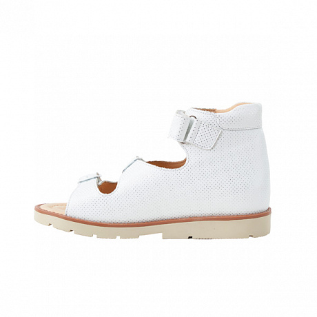 Сандали ортопедические Мега Ортопедик для девочек 051-12 30-60 бело-серебряные. Изображение 3 из 4