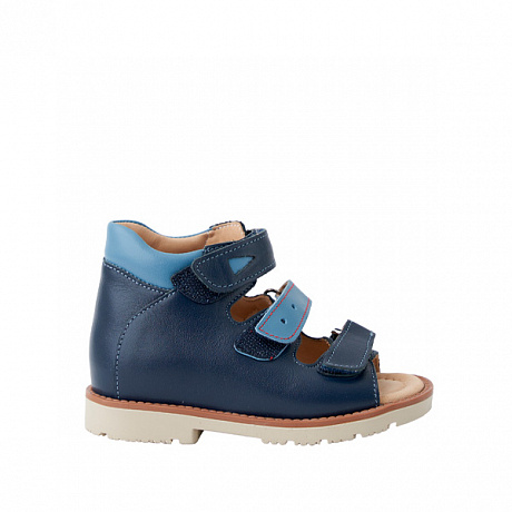 Сандали ортопедические Мега Ортопедик для мальчиков 004 29 28-22 синие. Изображение 2 из 4
