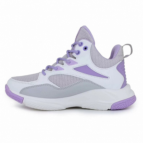 Кроссовки ортопедические Ортобум для девочек 30247-19 белый/серый/лавандовый. Изображение 5 из 6